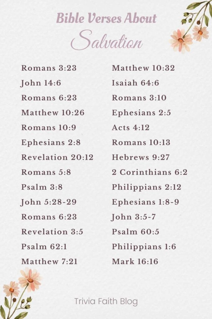 Bible Verses About Salvation