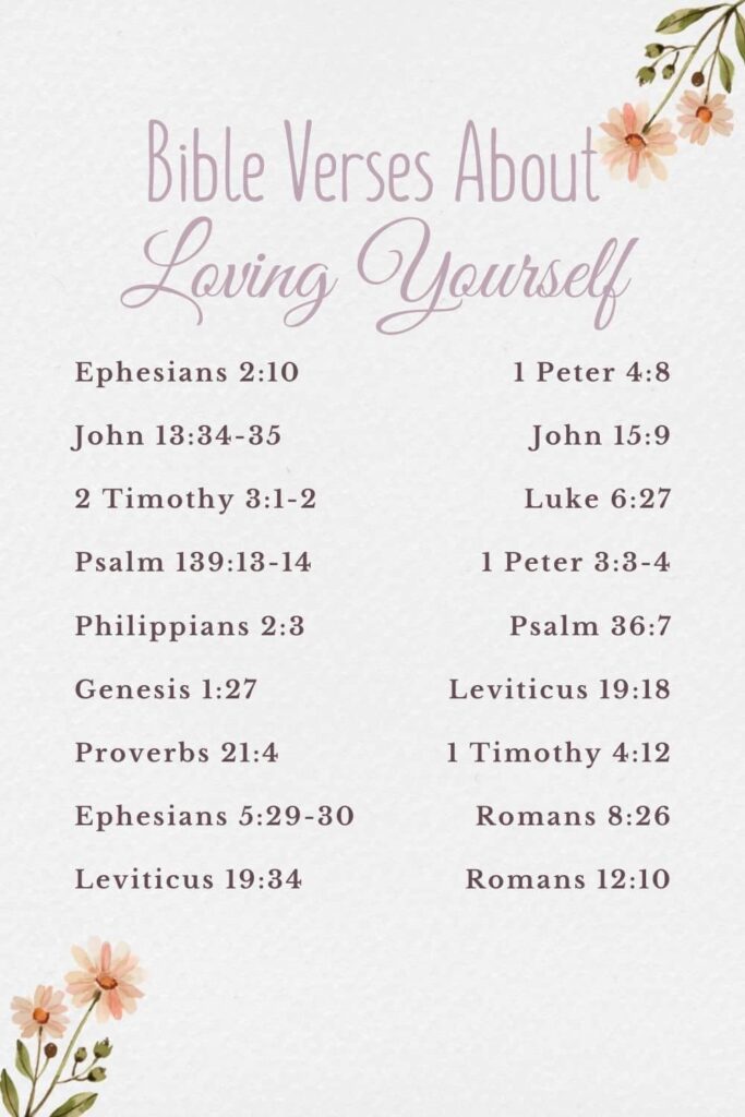 Bible Verses about Loving Yourself