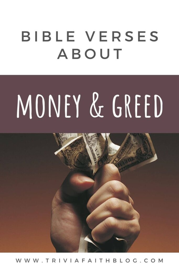 Bible verses about money and greed