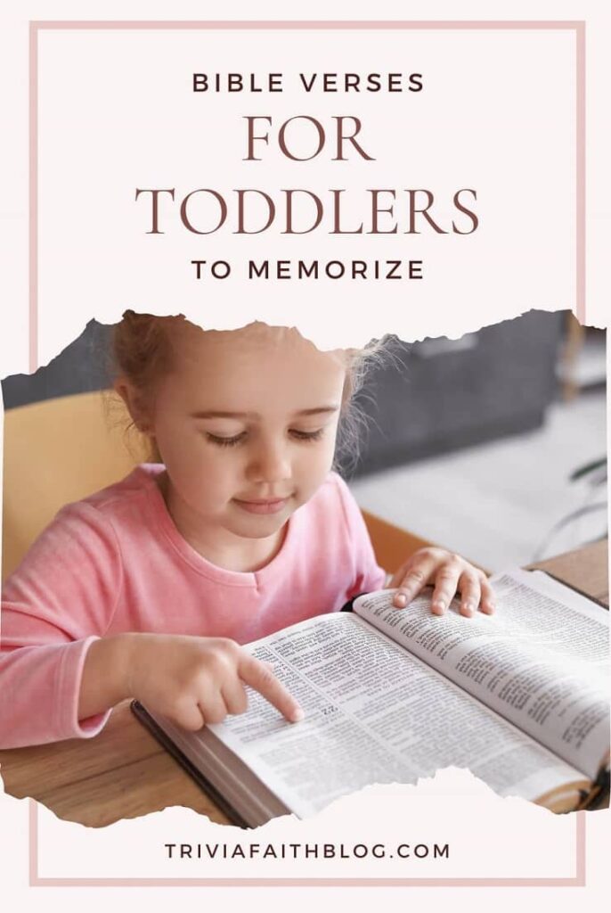 Scriptures For Toddlers to Memorize